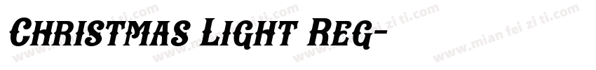 Christmas Light Reg字体转换
